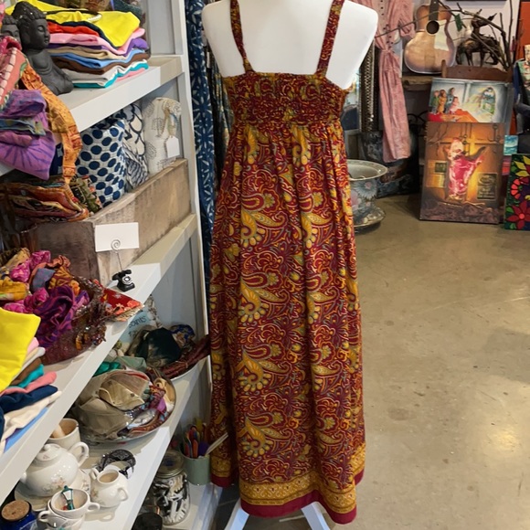 Silk Sun Dress frim India new with tags - Picture 2 of 3